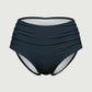 High Waist Ruched Pant Deep Jade