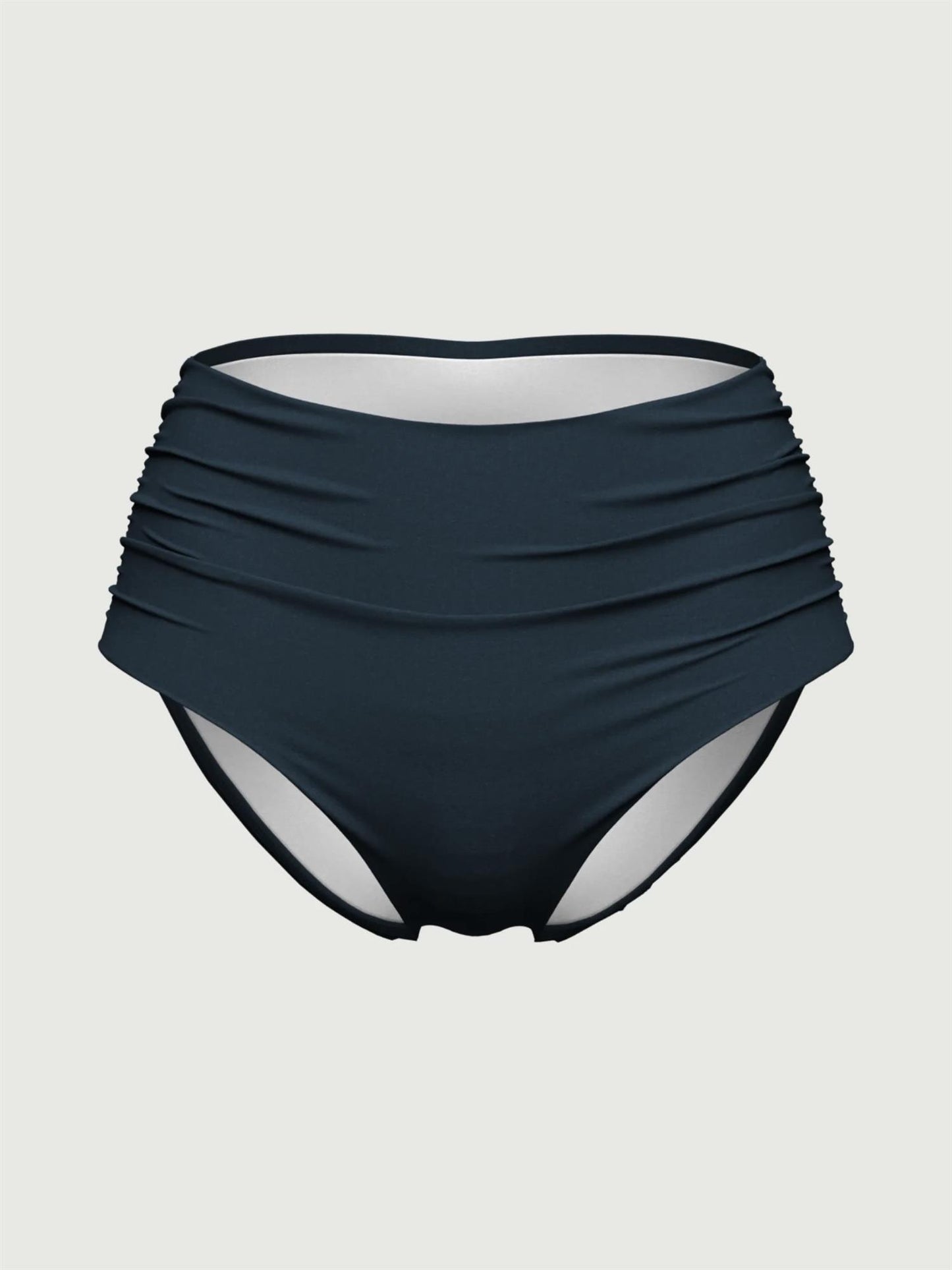High Waist Ruched Pant Deep Jade