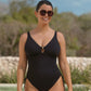 Marissa Non Wired Plunge Swimsuit Black