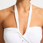 Halter Bandeau One Piece White