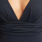 Cross Back One Piece True Navy