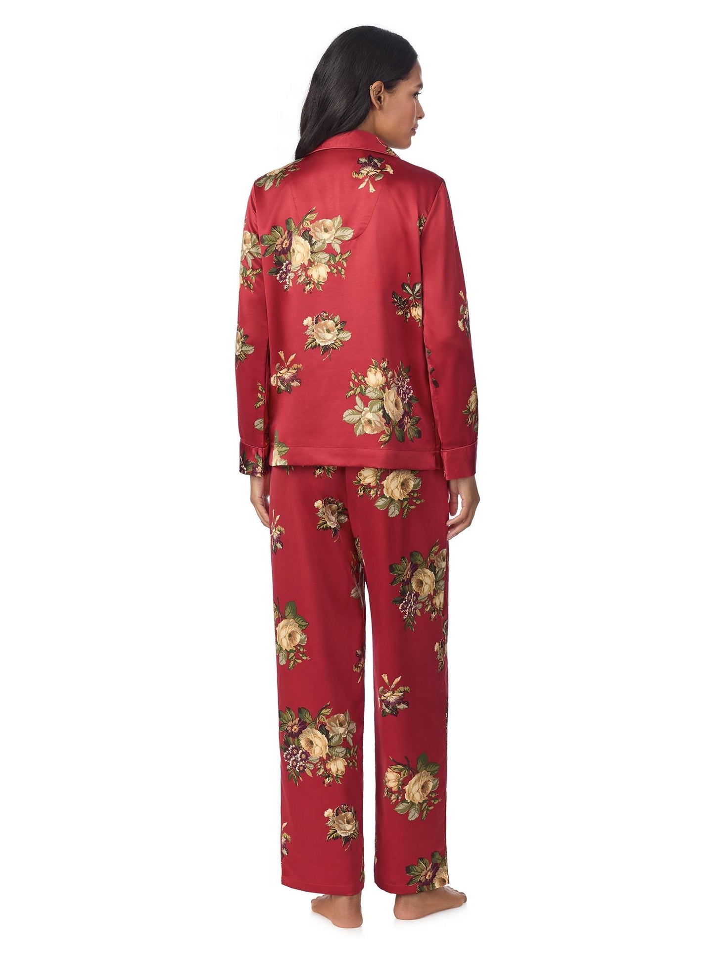 Red Fl PJ Set