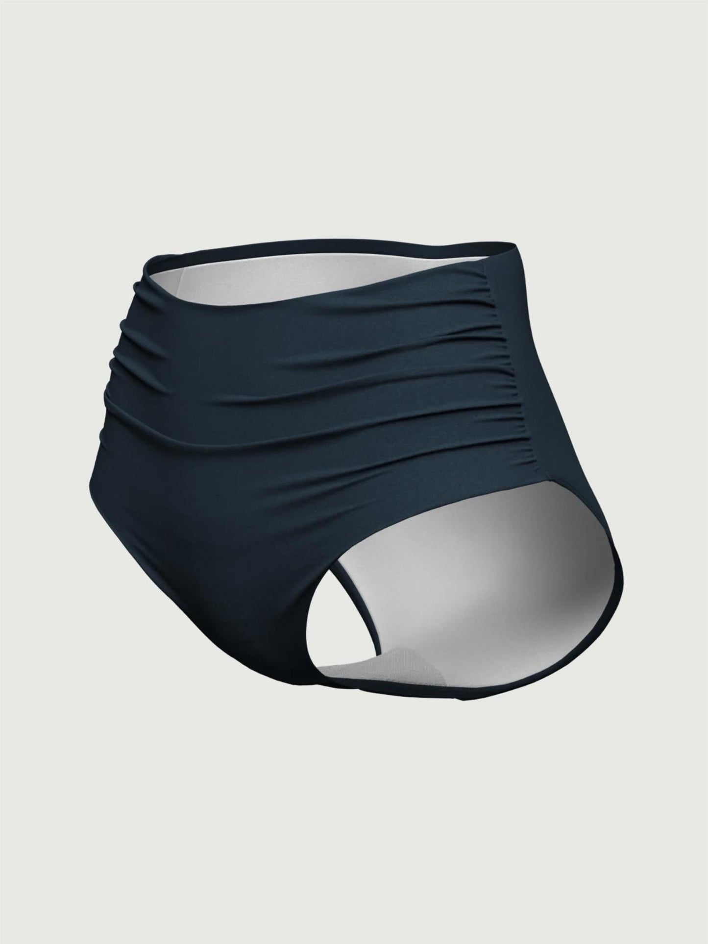 High Waist Ruched Pant Deep Jade