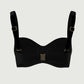 Solid Twist Front Top Black