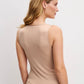 True Confidence Wool-Silk Tank Top Desert Brown