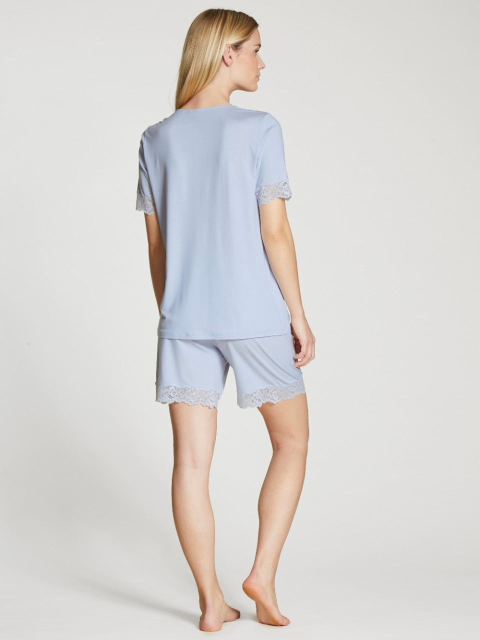Elegant Dreams Short Pyjama Light Blue
