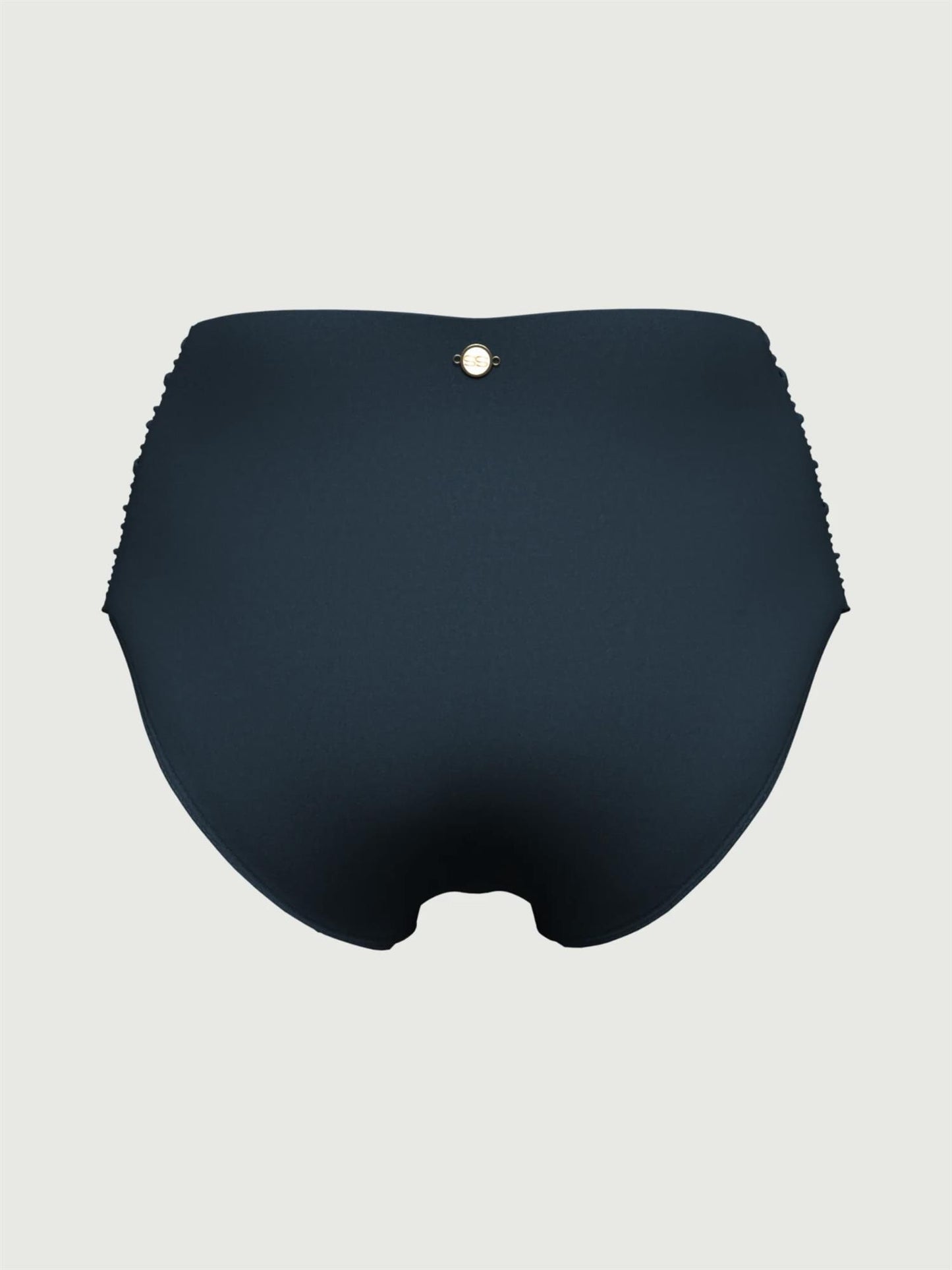 High Waist Ruched Pant Deep Jade