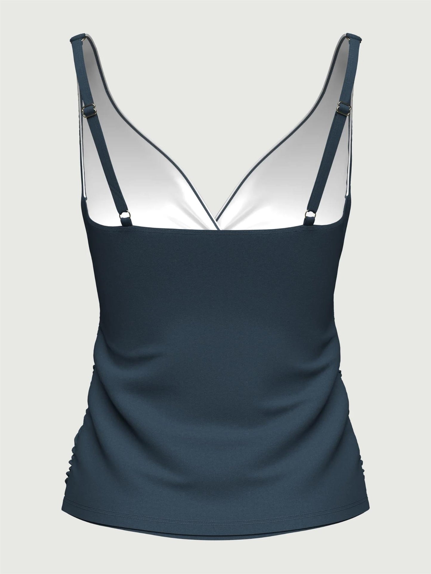 Solid Cross Front Tankini Deep Jade