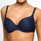 Avero Padded Heartshape Velvet Blue