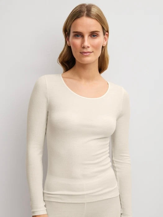 True Confidence Long-Sleeve Shirt Pearl Cream