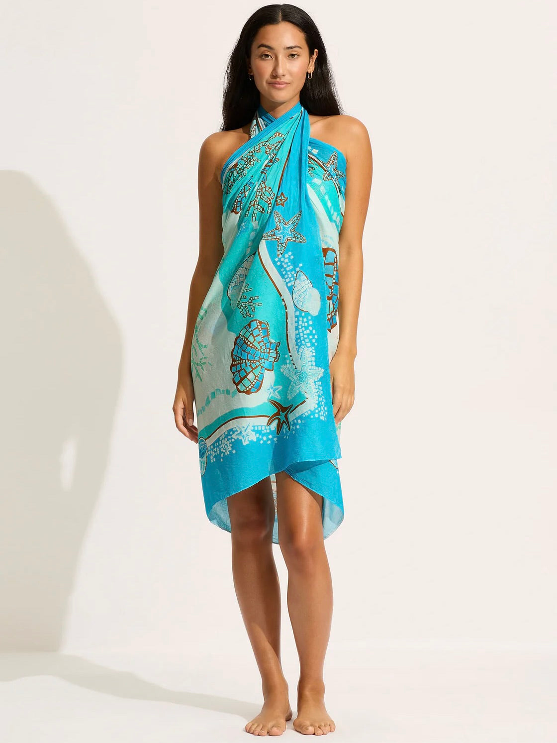 La Mer Sarong Aquatic Blue
