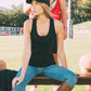 Laure Rib Tank Top Black