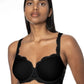 Amazing Half Cup Spacer Bra Black