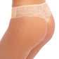 Lace Ease Thong Beige