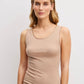 True Confidence Wool-Silk Tank Top Desert Brown