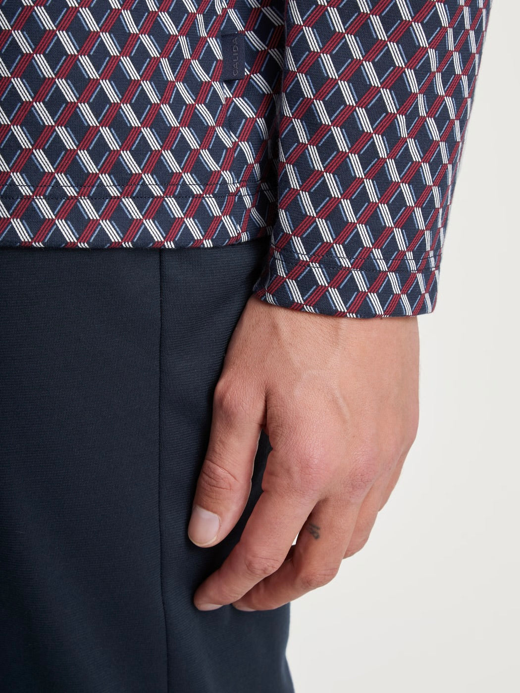 Relax Imprint Button-Up Pyjamas