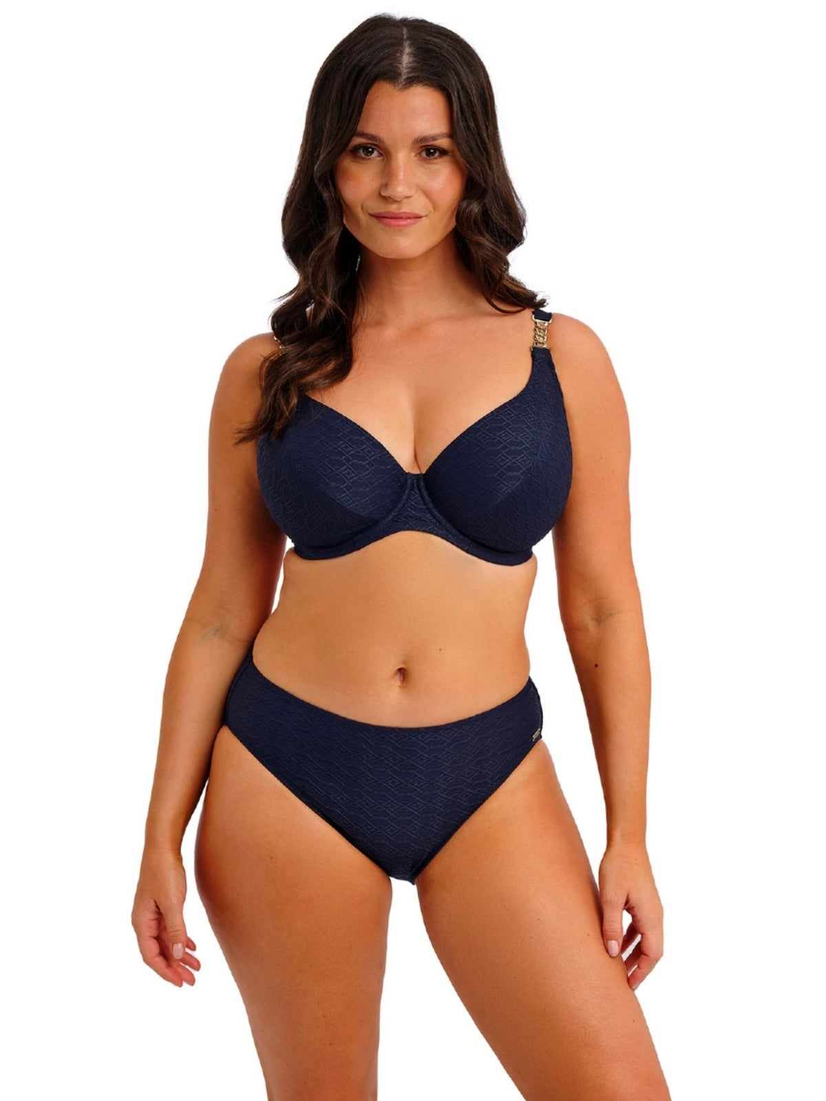 Azores Midnight Mid Rise Bikini Brief