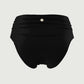 Solid Ruched Classic Pant Black