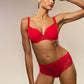Jane Padded Heartshape True Red