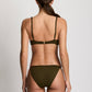 Beach Club Tall Triangle Bra Dark Olive