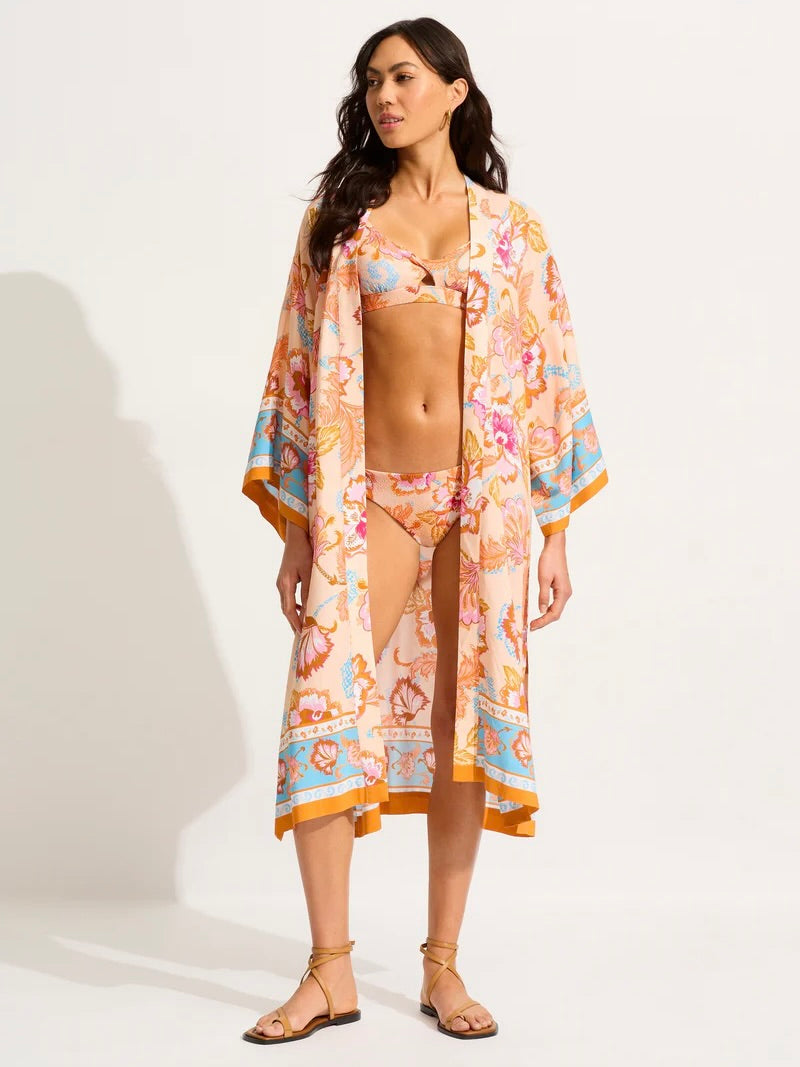 Seafolly Spring Festival Kimono in Nectar