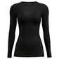 Silky Wool Glam Long Sleeve Black