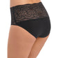 Lace Ease Invisible Full Brief Black