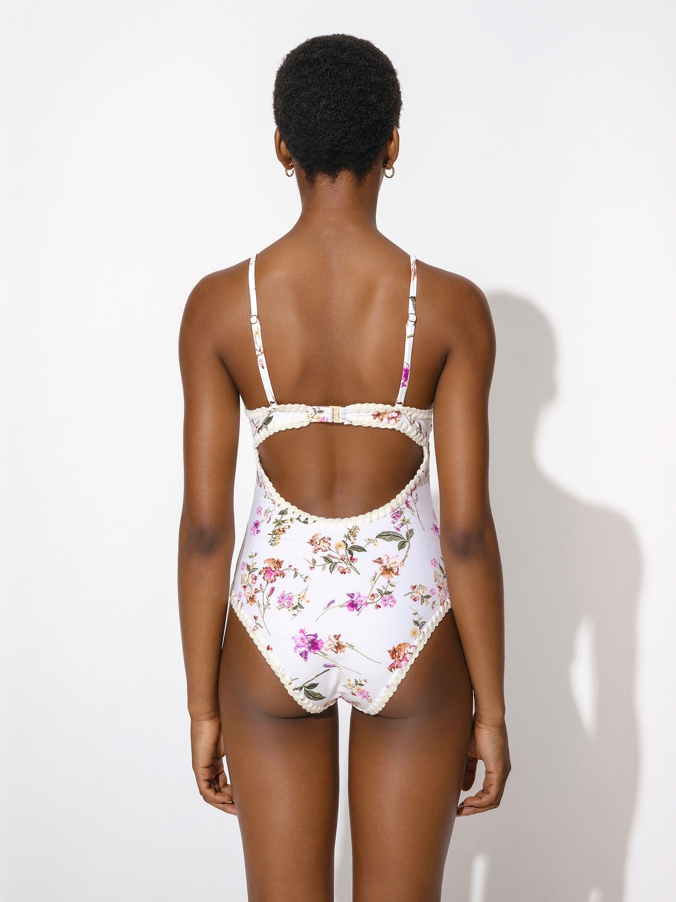 Nila V-Neck Printed Swimsuit Soft Floral