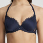 Jane Padded Heartshape Velvet Blue