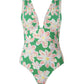 Alvina Open-Back Plunge Swimsuit
