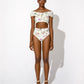 Ivy Printed High Waisted Bikini Bottom Soft Floral