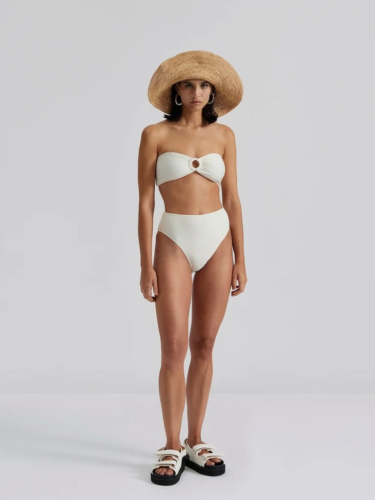 Lisa Ring Front Bandeau Bikini Top