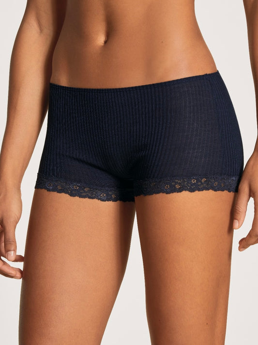 Silky Wool Joy Panty Navy