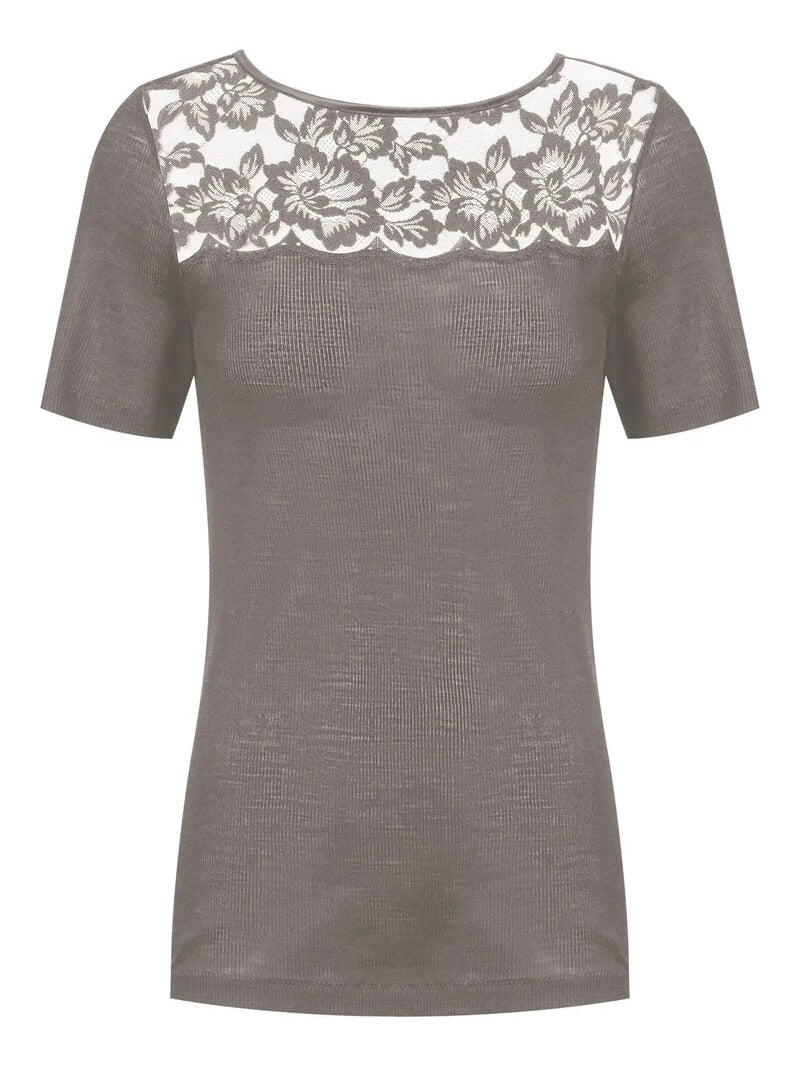 T-shirt Wool Love Beige
