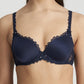 Jane Padded Heartshape Velvet Blue
