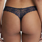Jane Velvet Blue Thong