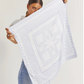 Silk Scarf Iconic Print Ocean Blue
