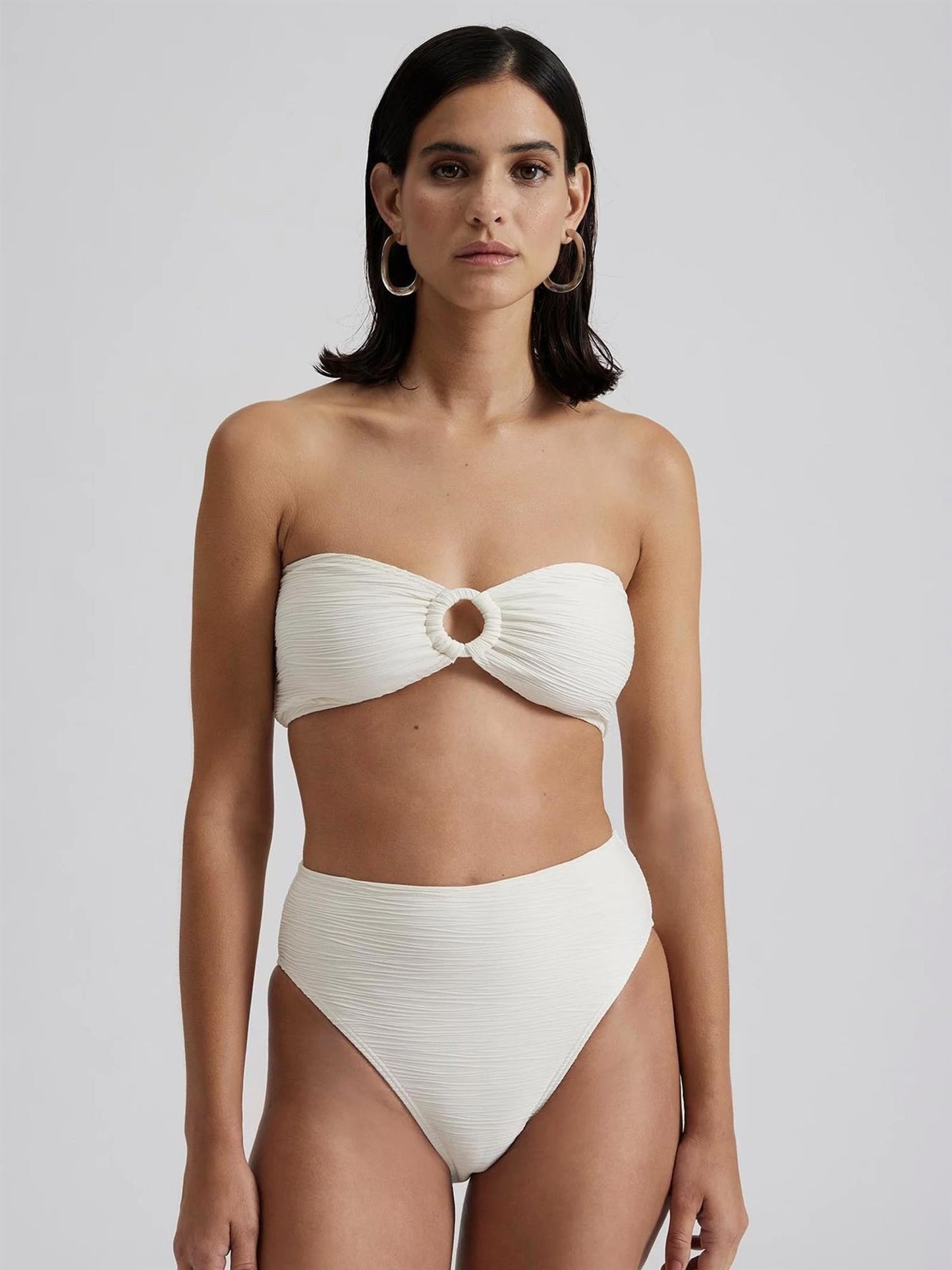 Lisa Ring Front Bandeau Bikini Top